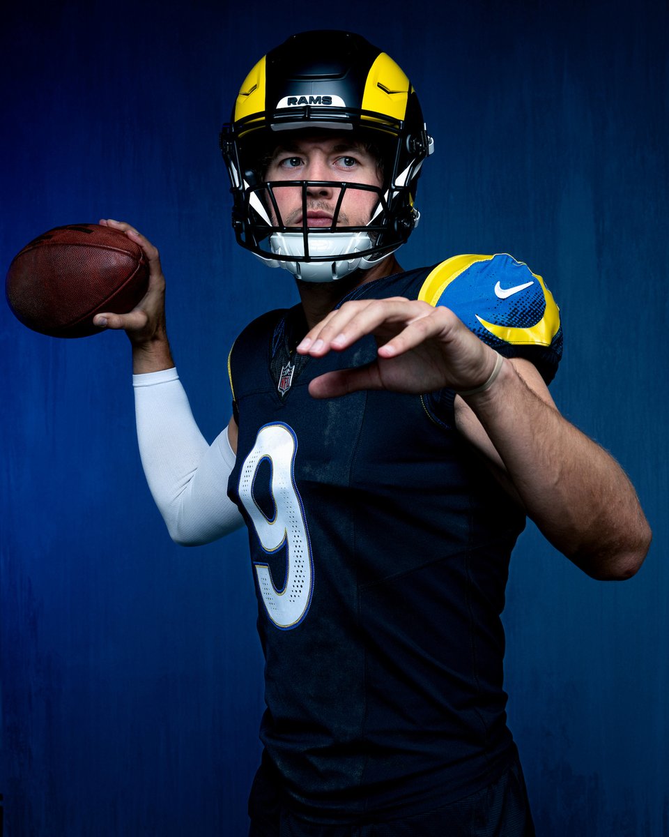 NFL's tweet image. The Rams are going “Midnight Mode” in Week 11 as part of NFL Nike Rivalries 🔥

SEAvsLAR– Sunday 4:05pm ET on FOX/FOX One
watch.nfl.com