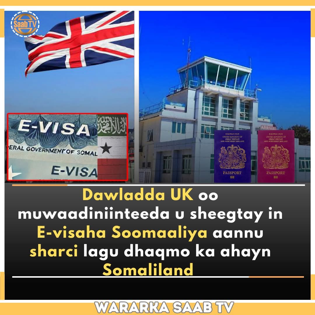 MowlidAhmedAbd4's tweet photo. The UK Government has told its citizens that UK passport holders do not need an Evisa, especially those traveling to Somaliland.@HassanA28497 @Checkmatedsl @MediaWararka https://t.co/avWpLSKxYz