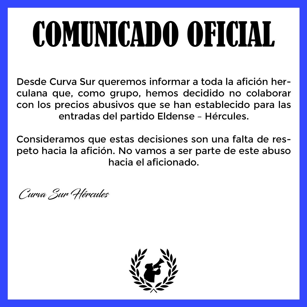 COMUNICADO OFICIAL.