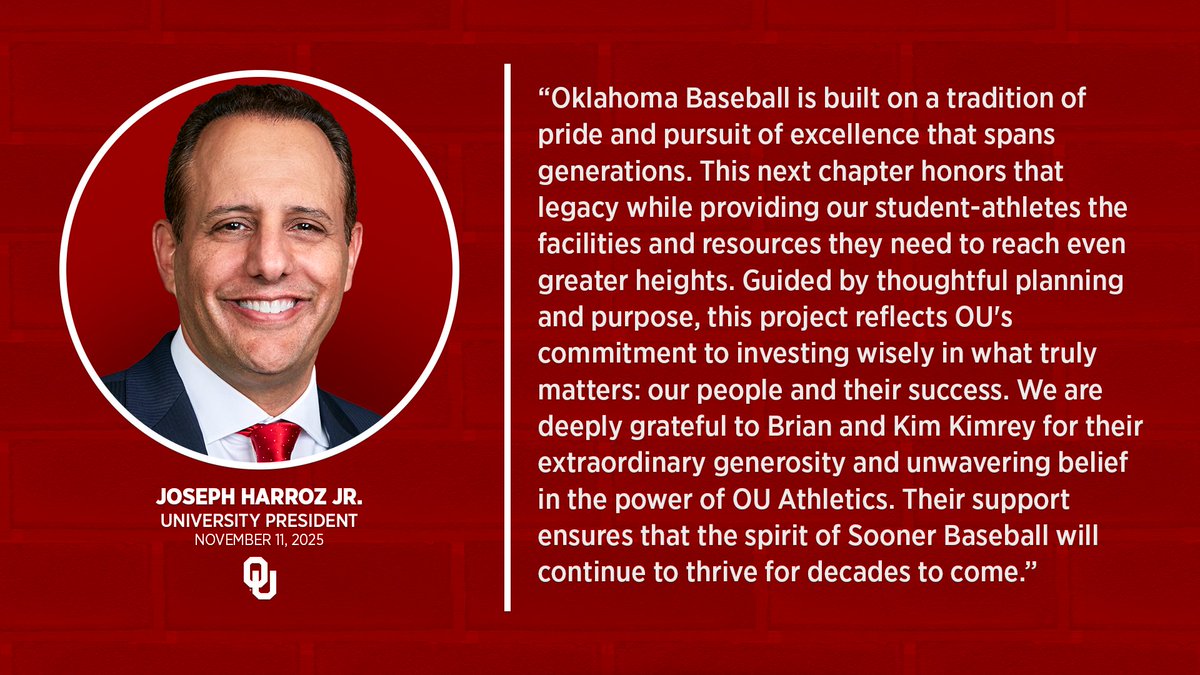 OU_Athletics's tweet photo. The next chapter for OU Baseball 🏟️ https://t.co/bJcJXKHj7N