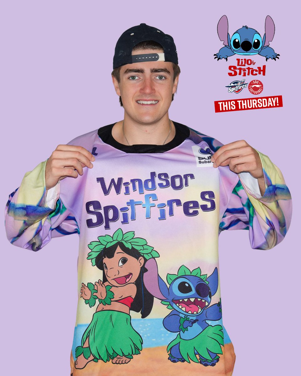 Fans, we teamed up Lilo &amp; Stitch for this awesome theme night this Thursday as the Spits take on the Soo! There’s no better time to bring the kids with a PA day on Friday. Get 4 tickets and 4 food vouchers + 2 foam fingers for only $93. Visit our website windsorspitfires.com