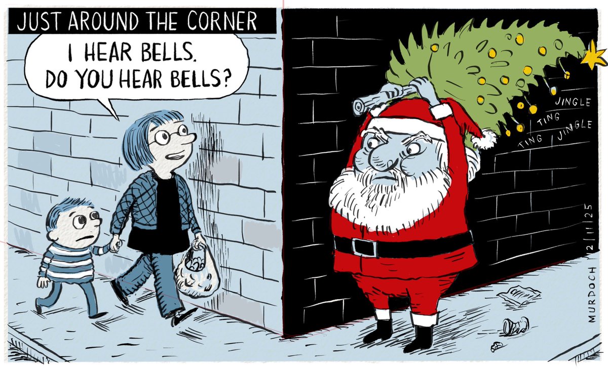 It’s that time of year when layoffs are announced, and the cost of living crisis really bites.
But hey, Christmas is just around the corner…
My #cartoon today #NZpol