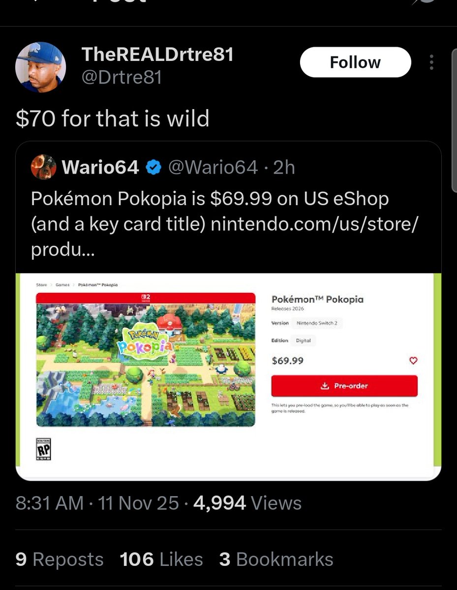 anarchyKaos666's tweet image. Dude&apos;s actually critiquing Nintendo? 😱 The more you call out arrogant Nintendo instead of gushing over them and white knighting for them the sooner we can knock them back down a peg and get more reasonable prices and less anticonsumer practices.
