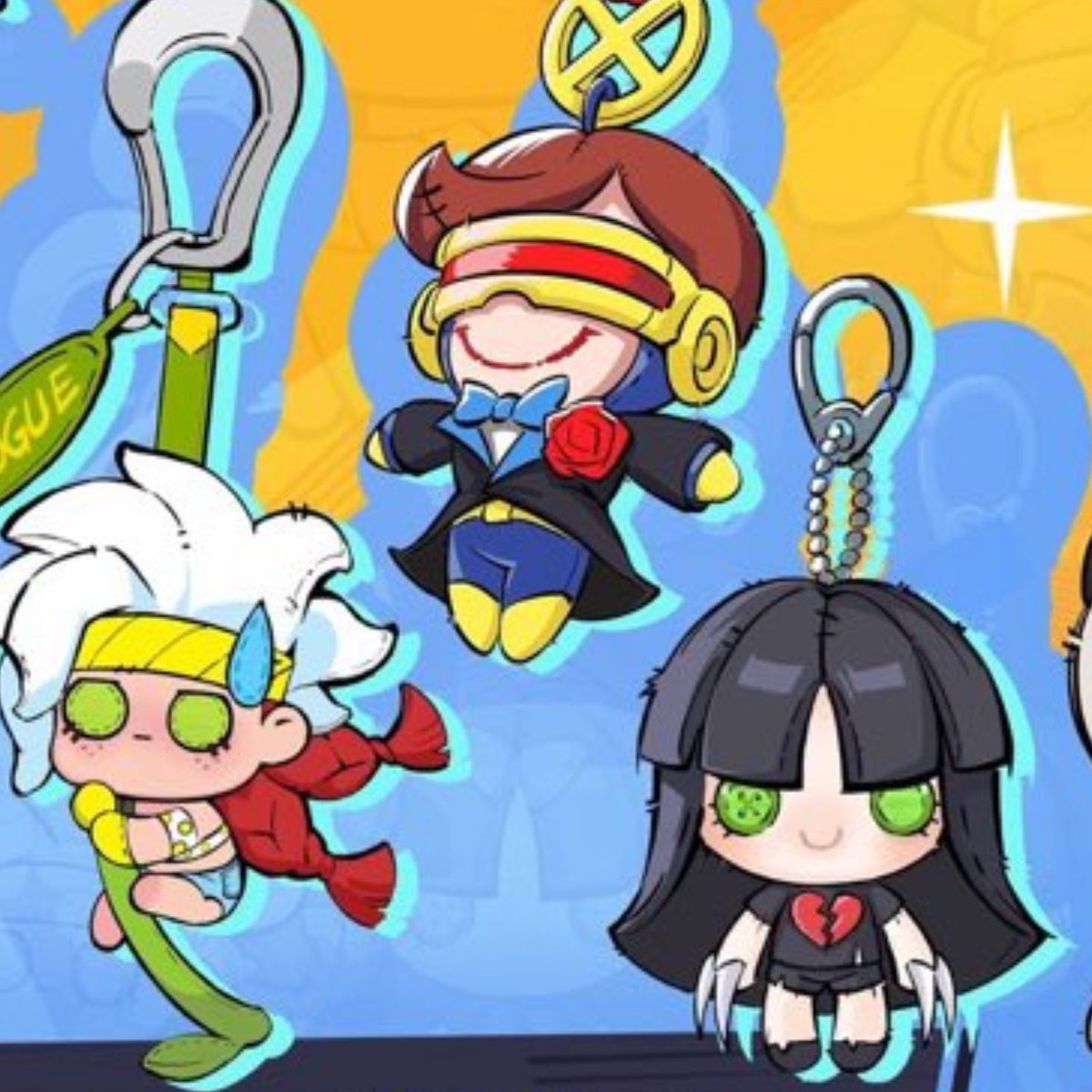 New look at the Kitty Pryde, Rogue, Cyclops and X-23 accessories