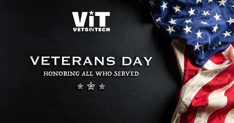 VetsInTech's tweet image. On this Veterans Day, we pause to honor the extraordinary courage, sacrifice, and unwavering dedication of our nation&apos;s veterans and military spouses. Today, we celebrate not only their service to our country, but also the incredible resilience they demonstrate as they transition…