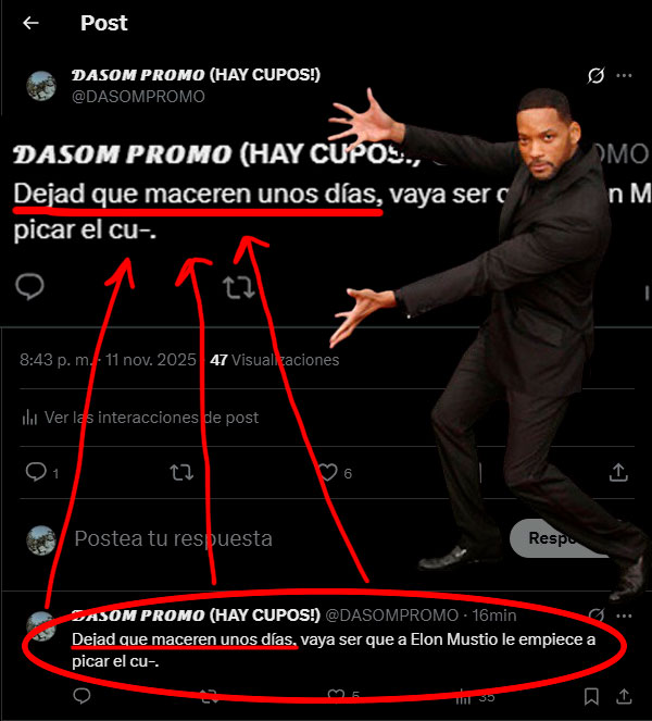 𝓓𝘼𝙎𝙊𝙈 𝙋𝙍𝙊𝙈𝙊 (HAY CUPOS!) tweet media