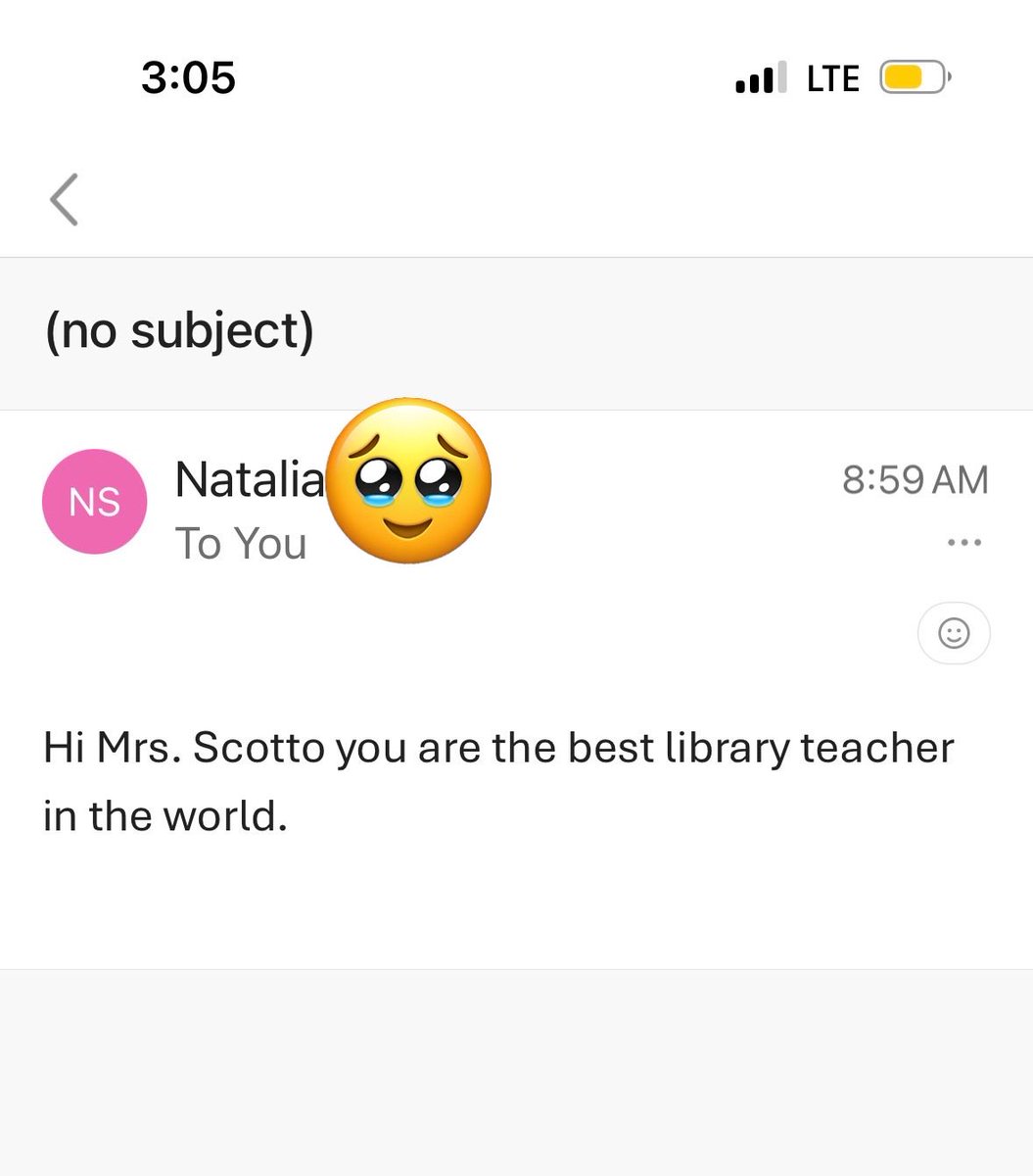 The only type of email you should get on a day off. 🥹🩷