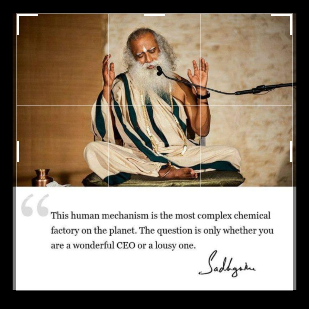 VbYsatis's tweet photo. That's why I'm only following your advice 😁
#SadhguruQuotes 💝
@SadhguruJV https://t.co/gSonoqsYlU