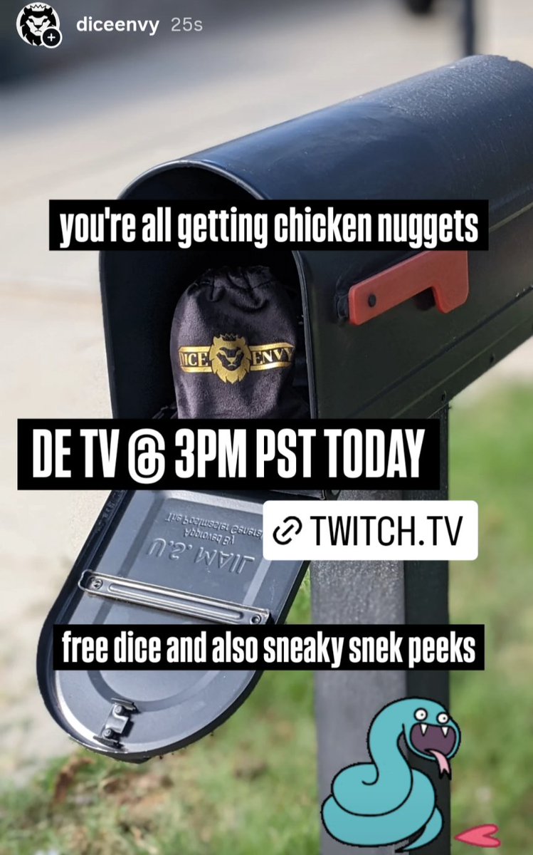 DE TV @ 3PM PST (today)
twitch.tv/diceenvy