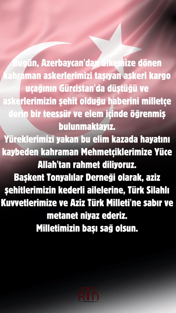 baskenttonyader's tweet photo. Milletimizin başı sağ olsun. 🇹🇷 https://t.co/NqIZb15zvR
