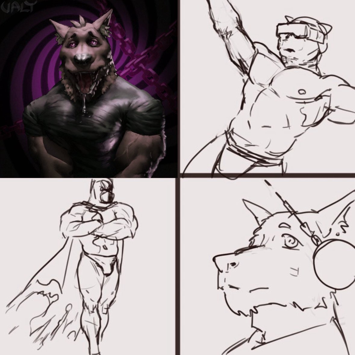 InfoValt's tweet photo. Hypnovember 1/4 completed!
Comms still open for last 2 drawings
Enjoying hypnovember so far? 
#hypnovember #furryart https://t.co/xORMVx67XW