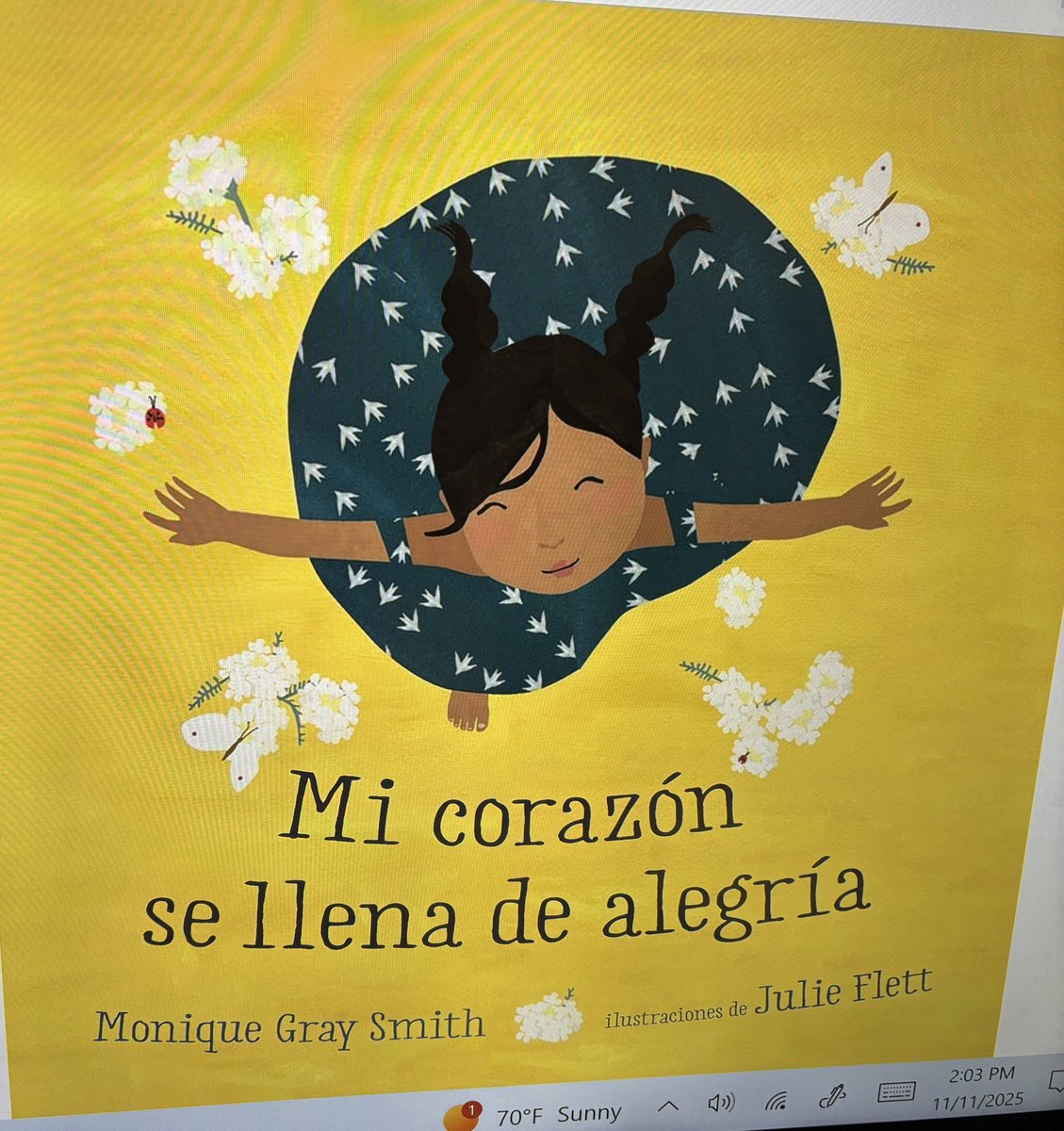 HicksLibrary's tweet image. En noviembre leemos libros de autores nativos americanos. La autora canadiense Monique Gray Smith viene de las tribus Cree y Lakota. 
“¿Qué llena tu corazón de alegria?” @HicksTigers @Alief_Libraries #NativeAmericanHeritageMonth