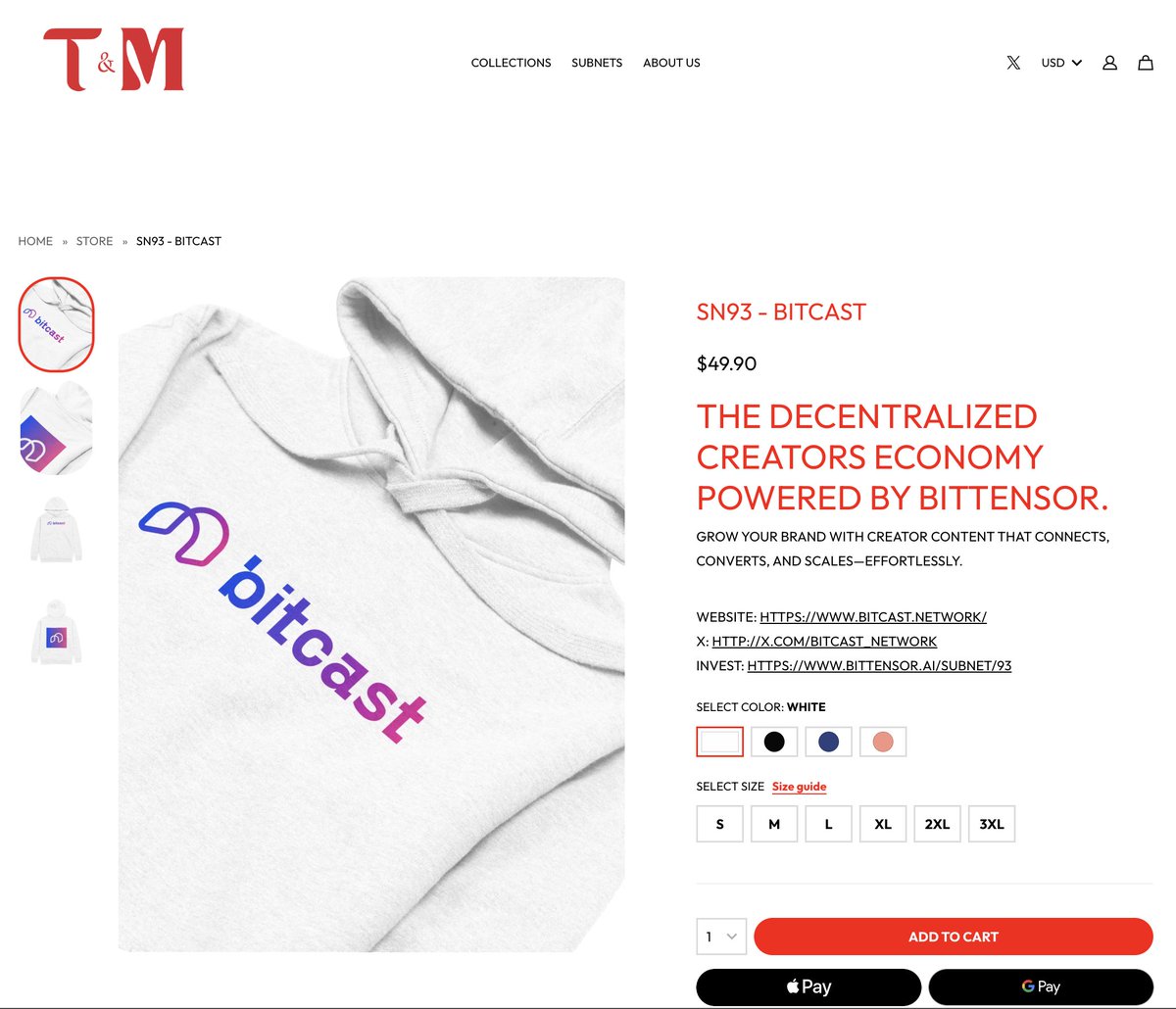 taomerchx's tweet image. HOODIE GIVEAWAY ALERT 🔥

To celebrate the start of X mining, we&apos;re dropping 5 !!!! YES, 5 @Bitcast_network hoodies to Bittensor creators making waves!

✅ Retweet this post
✅ Follow @Bitcast_network
✅ Tag another creator that you vibe with

Winners announced this Saturday 🚀…