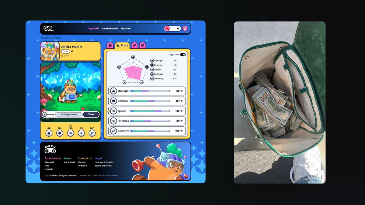 big_boy_fx's tweet photo. Most people will sleep on @Moku_HQ  😴

The preseason kicks off this week — time to get ready.
You’ll be able to train your Mokis NFTs, earn EXP, and gain early advantages before the main season, which will distribute $1M in rewards. 💥

Here’s what you need to know before it starts 👇

📘 Core guide:
 https://t.co/oweuhlbcrX

🧠 AI-generated “Wikipedia” on Grand Arena:
 https://t.co/KrFCgTBbOg
⚙️ Deep dive and insights:
 https://t.co/pgA4KQlOmS

Get ready for Moku’s next phase.
Huge thanks to @garrison_ and @Gxmart02 for their amazing community contributions.
The real game is just beginning.