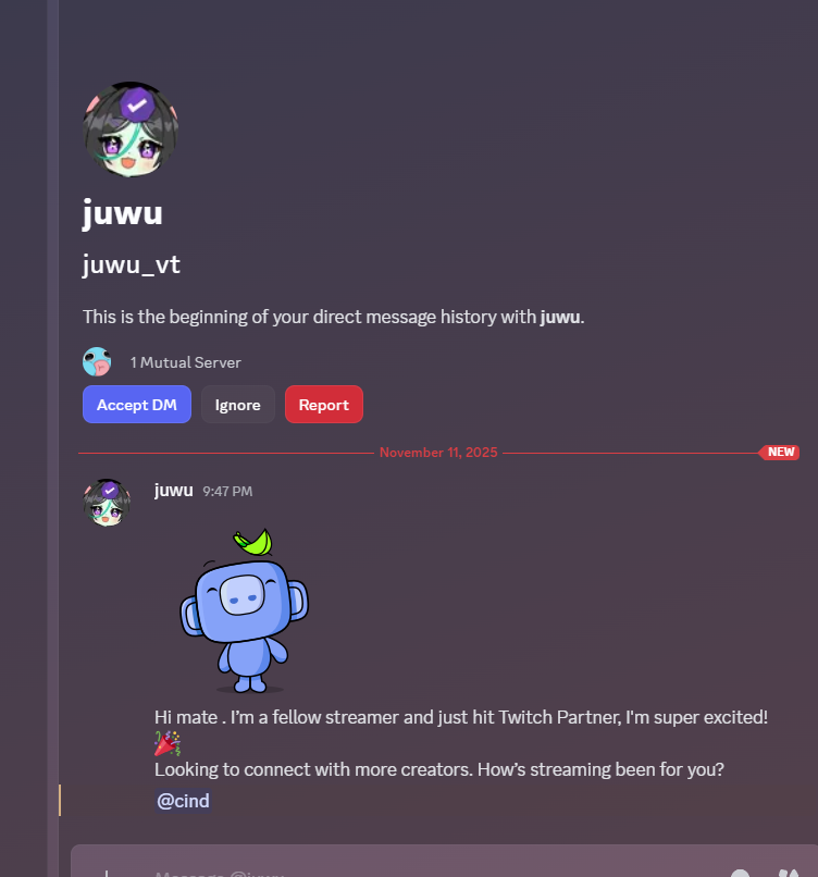 JuwuVT's tweet image. If you see a juwu_vt in an alley that is not me TURN AROUND-

(if this impersonator dms you please report or block!!)