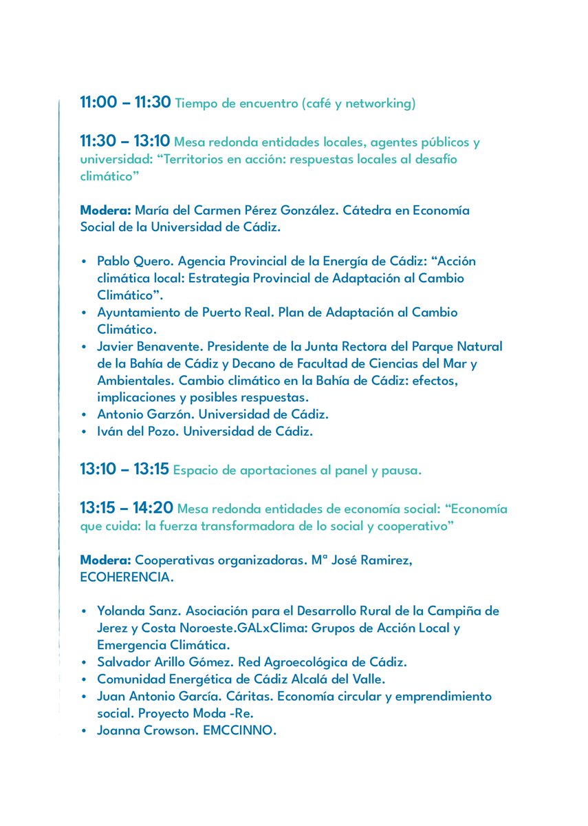 CONSIDERApl's tweet photo. 🌍 ¡Ya puedes consultar el programa completo del I Foro Social del Cambio Climático de la Provincia de Cádiz!

Inscripción gratuita👉https://t.co/aN38SfaKyI

¿Te animas? https://t.co/rwXA1V1F7v