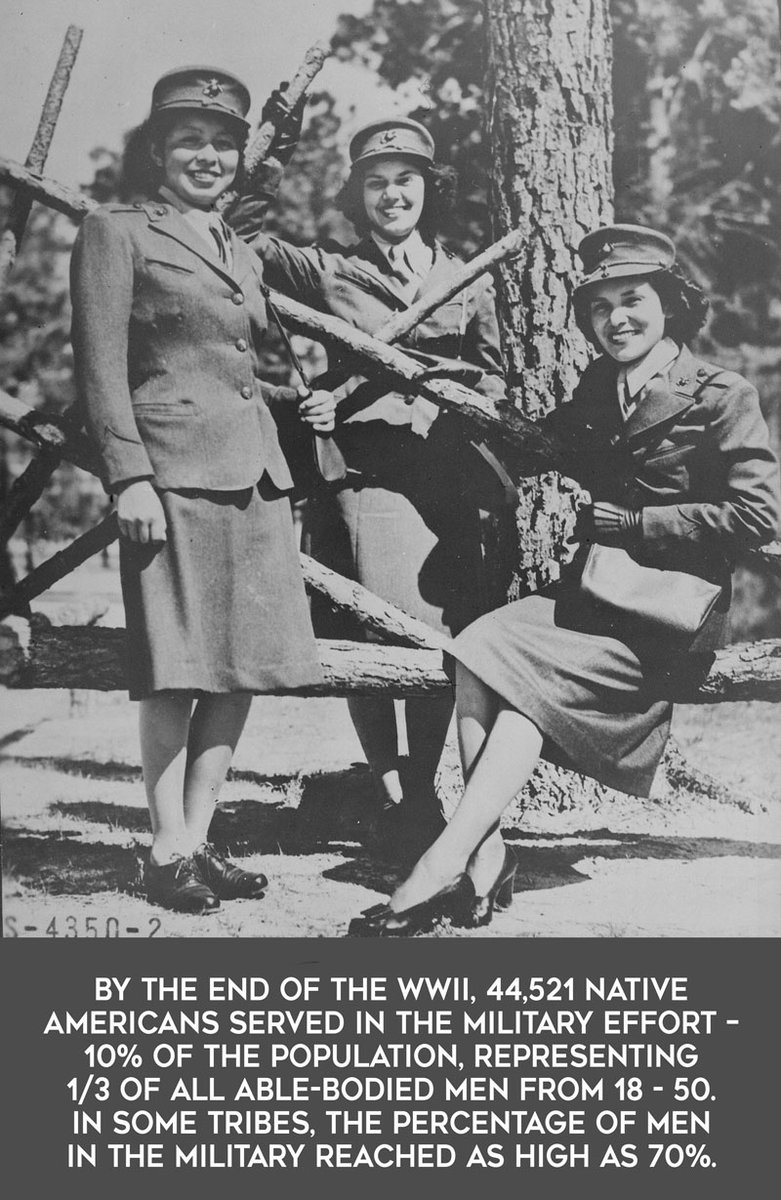 #NativeAmericans serve in the U.S. Armed Forces at 5 times the national average. Almost 19% of all Native Americans have served in the Armed Forces since September 11, 2001. Almost 20% are women, compared to the approx. 15% of all other service members who are women. #VeteransDay