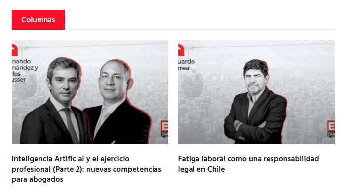 Con Fernando Fernández hemos escrito para <a href="/estadodiariocom/">EstadoDiario</a> la segunda parte de una serie de columnas sobre inteligencia artificial y abogacía.
Lleva por título "Inteligencia Artificial y el ejercicio profesional (Parte 2): nuevas competencias para abogados" y está en: