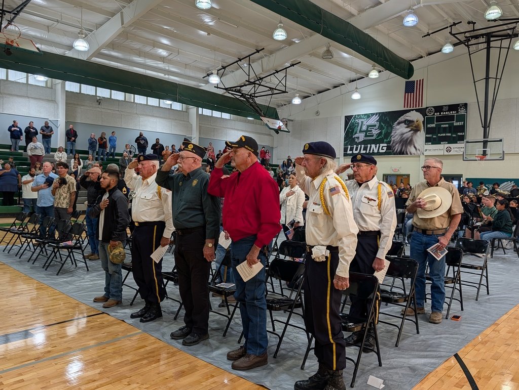 LulingISD's tweet image. Veterans Day Program! Our 3rd–5th grade students sang patriotic songs, the HS Band performed beautifully, and local veterans were recognized for their service and sacrifice.

A special thank you to Ms. Hernandez for organizing such a meaningful event.