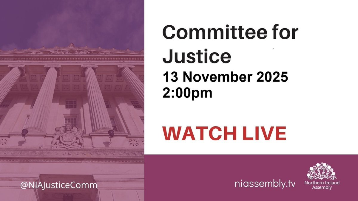 Northern Ireland Assembly Justice Committee tweet media