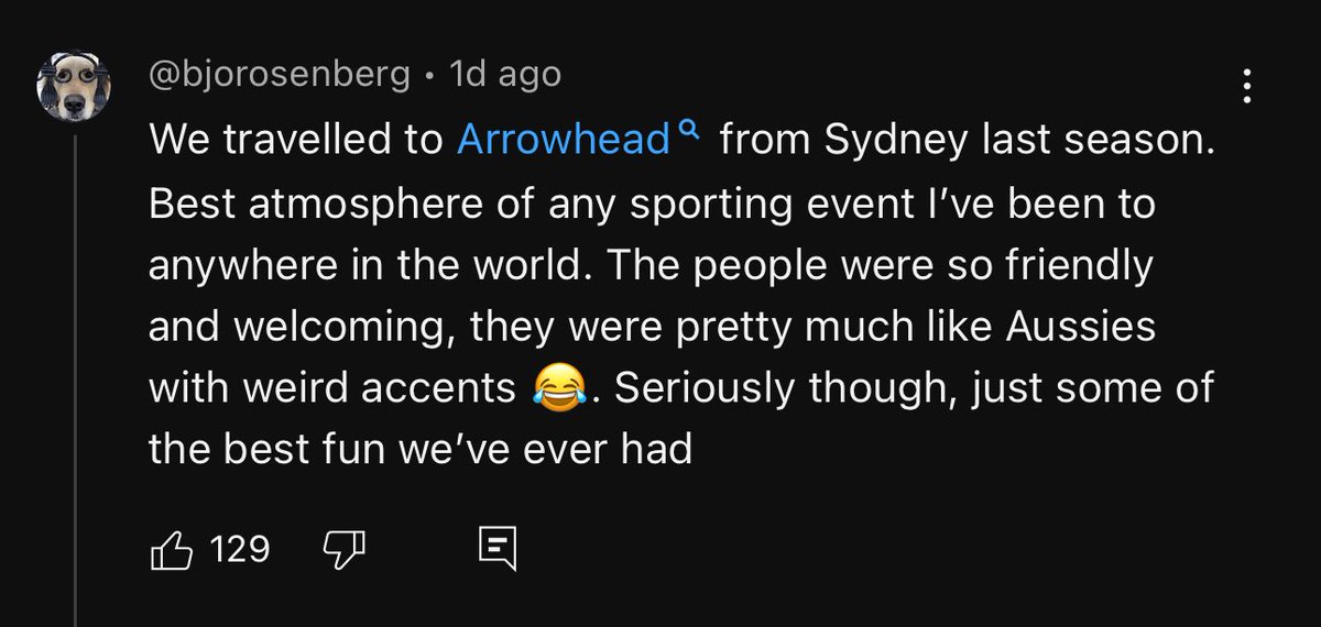 If you come to Arrowhead and get treated poorly, 9.9 times out of 10 you’re the problem.
