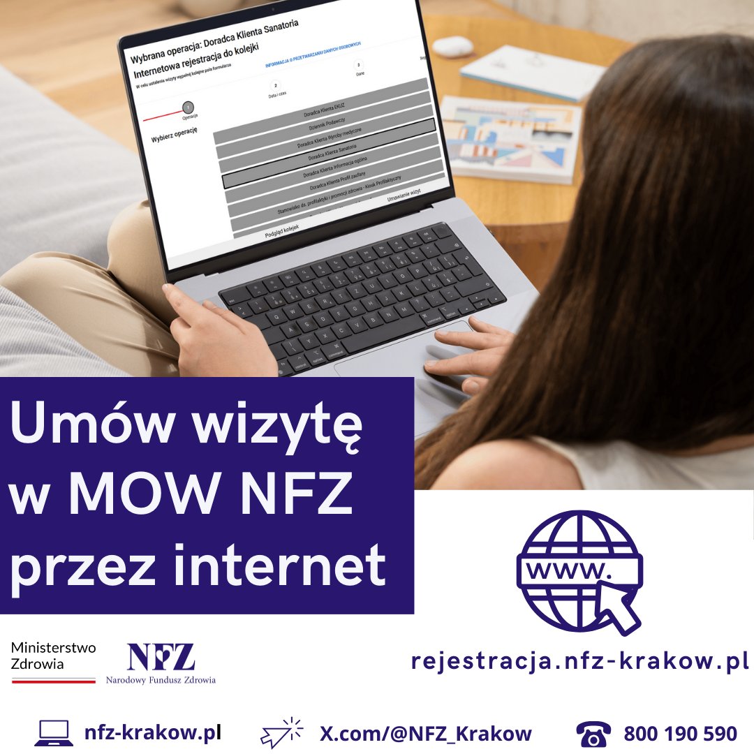 ⌚️ Wizyta w sali obsługi klientów #MałopolskiNFZ bez czekania?

Umów ją wcześniej przez #internet.

Wejdź na rejestracja.nfz-krakow.pl

⬇️

wskaż, jaką sprawę chcesz załatwić

⬇️

wybierz dzień i godzinę.

Doradca będzie na ciebie czekał w umówionym terminie.

Do zobaczenia ❣️