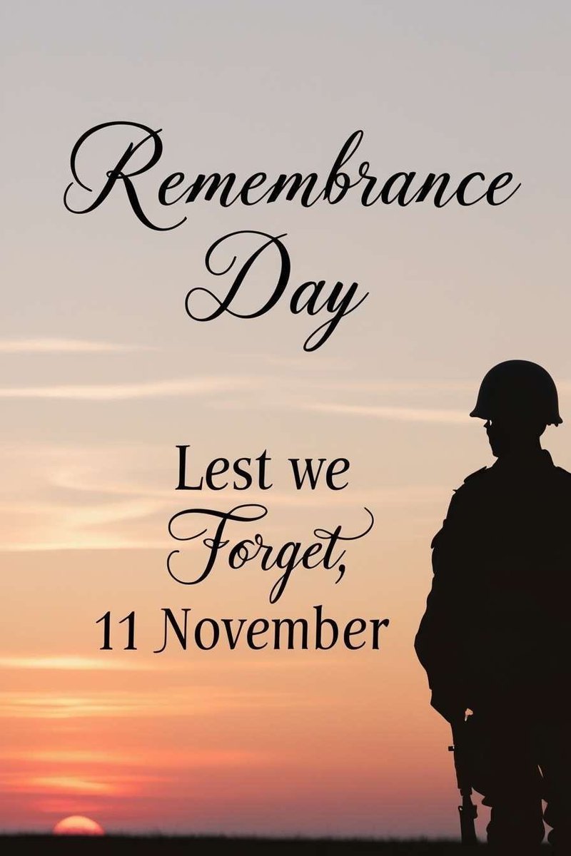 NurseLJohn707's tweet image. On this day, we pause to honor the courage, sacrifice, and resilience of all who served and continue to serve.
“Lest we forget.”
May their bravery inspire us to live with gratitude, kindness, and strength. Thank you for remembering.