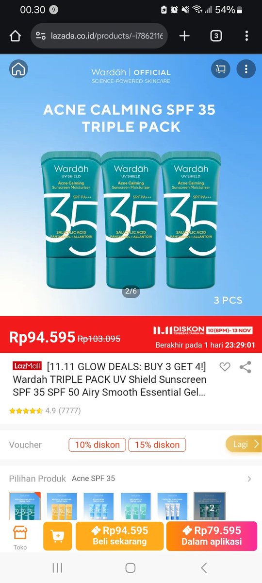 Asik asik bisa belanja skincare murah di LazBeauty promo voucher Lazada Terbesar Tahun Ini lazada.co.id/products/-i786… kalian ngga ikutan guys