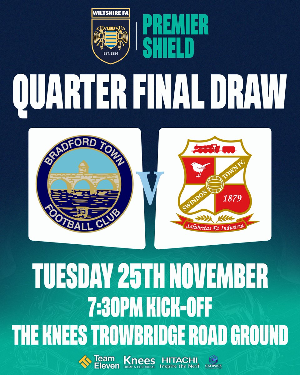 BradfordTownFC's tweet image. For the first time in our club's history, we will face @Official_STFC at Trowbridge Road in the Quarter Final of the @WiltsCountyFA Premier Shield 🛡