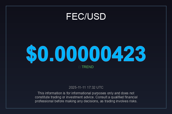 _globalimpact's tweet image. $FEC holding its ground at $0.00000423. Is this the calm before the storm, or just a healthy consolidation?  If you&apos;re seeing green, smash that RT!  #FECAnalysis #AltcoinGems #CryptoTrading