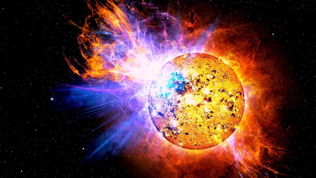 🔥 Breaking News ! In den nächsten 24 Stunden wird ein 3-fach Sonnensturm 🔥🔥🔥 erwartet. Und das kommt so: ein „kleiner“ Sonnensturm hat sich auf den Weg gemacht. Dem folgte ein Sonnensturm mit doppelt so hoher Geschwindigkeit. Und dann gab‘s noch Nachtisch. 

Hier nochmal zum