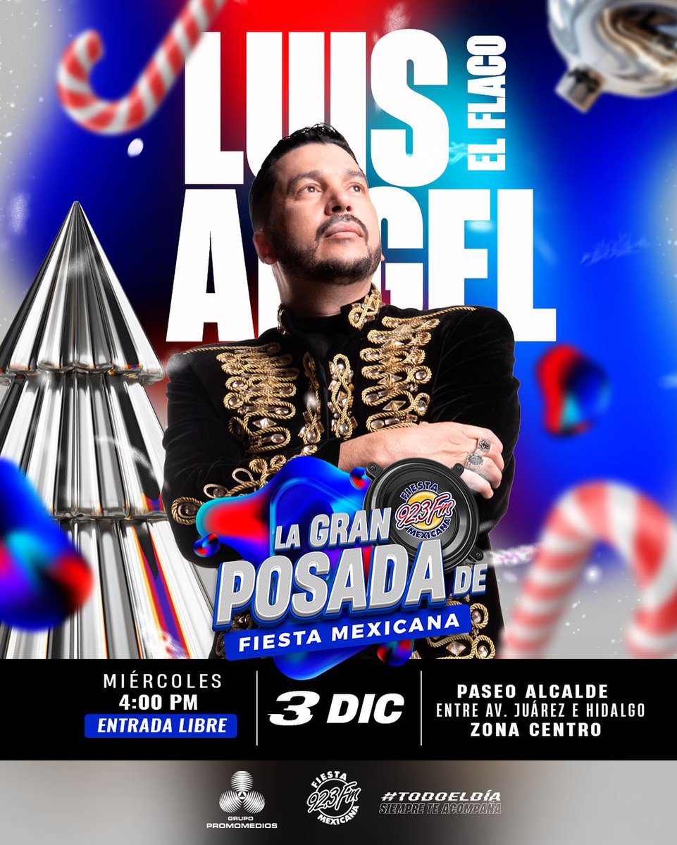 📷📷 ¡YA ES OFICIAL!
El escenario de #LaGranPosadaDeFiestaMexicana se enciende con la llegada de una de las voces más queridas del regional mexicano…
¡LUIS ÁNGEL “EL FLACO”! 📷📷