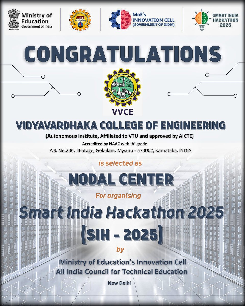 Vidyavardhaka College of Engineering tweet media