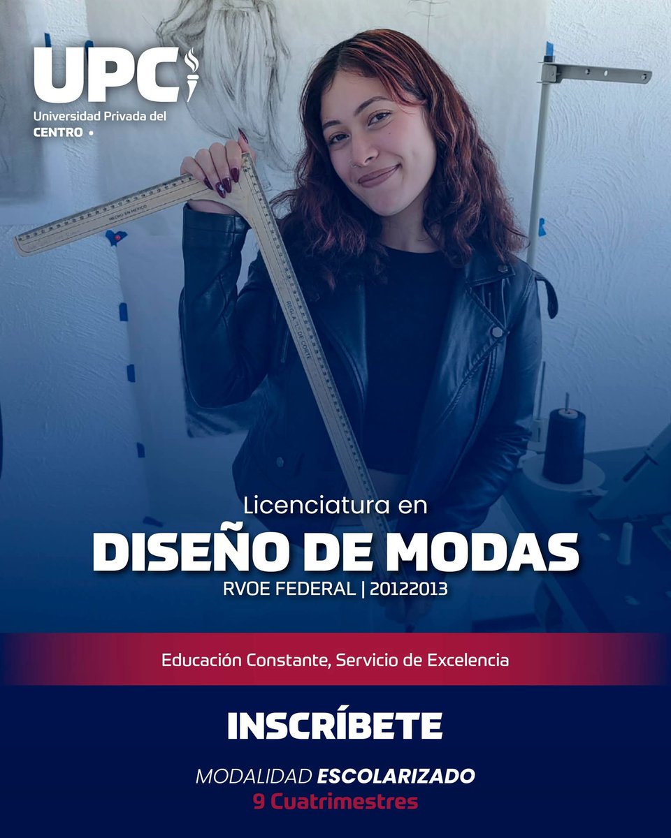upcpachuca_mx's tweet photo. 🎓✨ ¡𝐃𝐞𝐬𝐚𝐫𝐫𝐨𝐥𝐥𝐚 𝐭𝐮 𝐞𝐬𝐭𝐢𝐥𝐨, 𝐝𝐢𝐬𝐞𝐧̃𝐚 𝐭𝐮 𝐟𝐮𝐭𝐮𝐫𝐨! 👗
Estudia Diseño de Modas en la UPC, con beca durante toda la carrera, titulación automática y plan de estudios actualizado. 🚀
📲 https://t.co/YrqCUqoMDd
#ModaUPC #UniversidadUPC #SoyUPC https://t.co/EDTplVQsRU