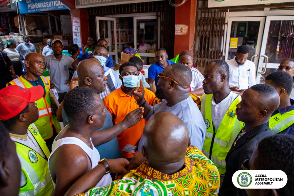 AccraMetropolis's tweet photo. Mayor of Accra leads special revenue drive; storms Georgina Stores, UTC, Pomaa Plaza, Forenco Mall, for property rate

https://t.co/UP4ooOg9Il https://t.co/1yXgGkbFty