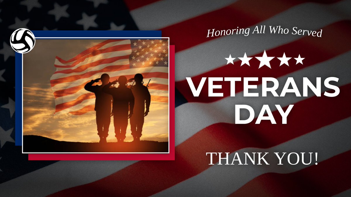 ignitevbc's tweet photo. Today we honor the courage, sacrifice, and service of all who have worn our nation’s uniform. 

Thank you, Veterans, for protecting the freedoms we enjoy every day.

From all of us at IGNITE Volleyball—Thank You! https://t.co/EZYEzbUXlL