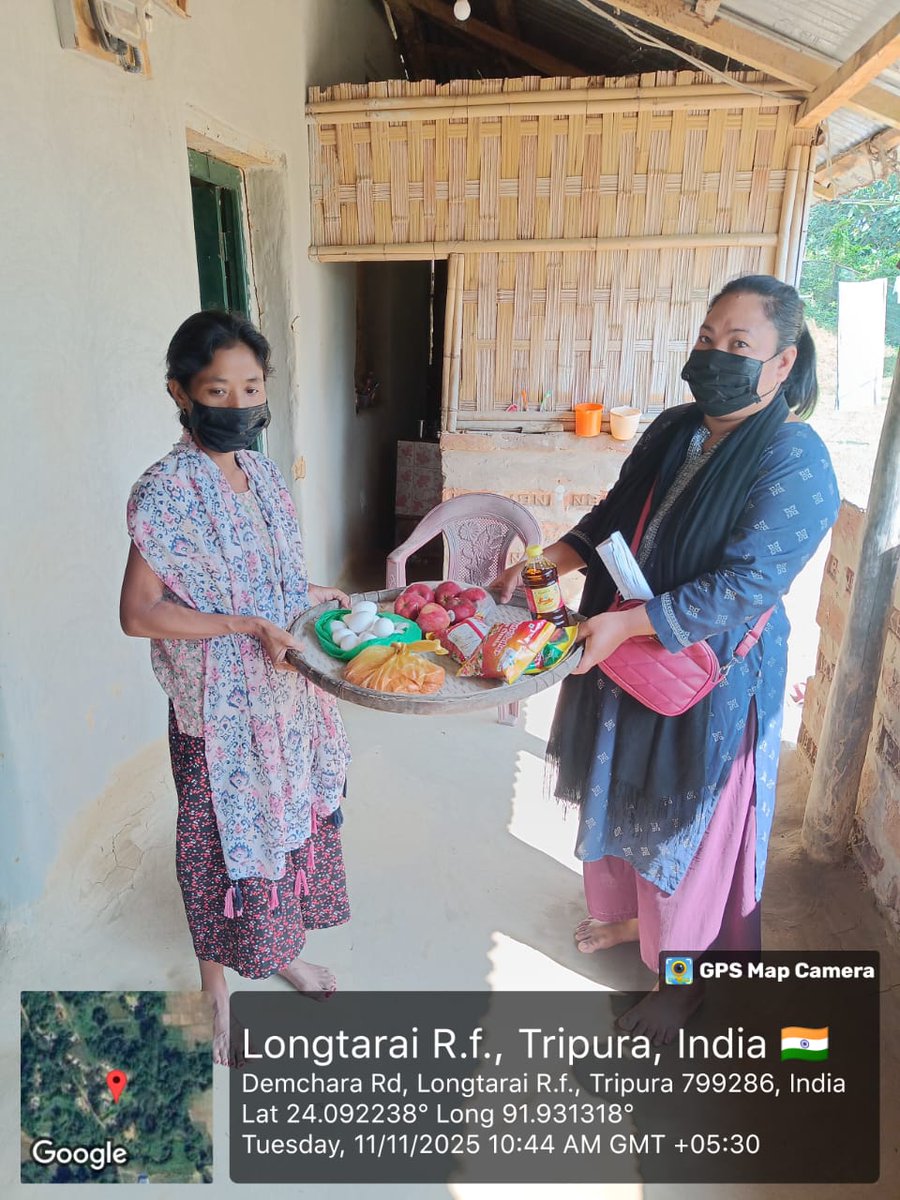 Extending care beyond treatment — Food baskets distributed to TB patients under West Kathalcherra AAM, Dhalai District, promoting nutrition and wellness. #TBMuktBharat #NiKshayPoshan
<a href="/PMOIndia/">PMO India</a> <a href="/tripura_cmo/">CMO Tripura</a> <a href="/JKSinhaIAS/">Jitendra Kumar Sinha</a> <a href="/kirangitteias/">Kiran Gitte IAS</a> <a href="/ddgtb2017/">DDG - TB | #TBMuktBharat</a> <a href="/nishantjeph/">Dr Nishant Kumar</a> <a href="/DrRaghuramRao/">Dr Raghuram Rao</a>