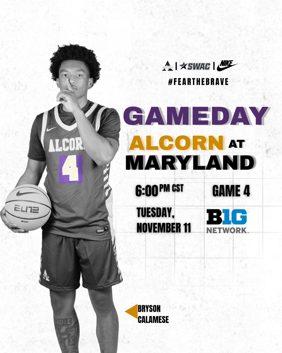 Business on the road 🏀

📍Williams Arena 
🕕 6:00 P.M CST 
📺 B1G Network 

#AlwaysAlcorn #FearTheBrave #BraveNation #BravesBasketball
