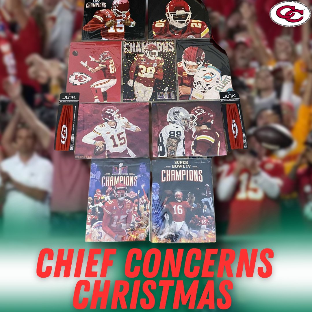 🎄 HOLIDAY GIVEAWAY TIME! 🎄
We’re teaming up with our good friend <a href="/Coreyo4/">Corey Jones</a> to hook up #ChiefsKingdom with some awesome holiday goodies! 🏈🎁
Help us hit our next milestone on YouTube! 🙌

👇 Here’s how to enter 👇
1️⃣ Subscribe to our channel → youtube.com/c/ChiefConcerns
2️⃣ Leave a
