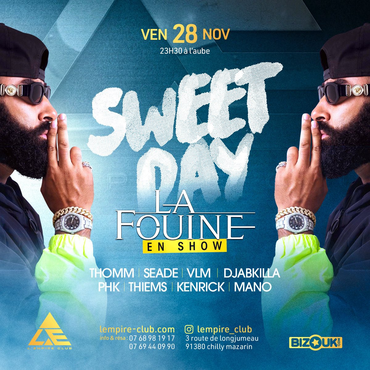 Foranight1's tweet image. Retour de l’un des événements les plus légendaires : LA SWEET DAY🔥🔥

On revient avec l’un des plus gros artistes du moment sur la capitale : BIG @lafouine78 sera avec nous🔥

🎟️ bizouk.com/events/details…