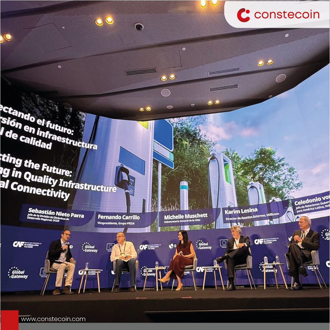 constecoin's tweet photo. 🌎 Constecoin presente en el Foro Empresarial ALC-UE en Santa Marta, 🇨🇴.

Nuestros gerentes Ing. Sophia Arteaga y Ing. Carlos Romero participaron fortaleciendo alianzas entre América Latina, el Caribe y la UE hacia una transición digital sostenible. https://t.co/J06fTWmyPr