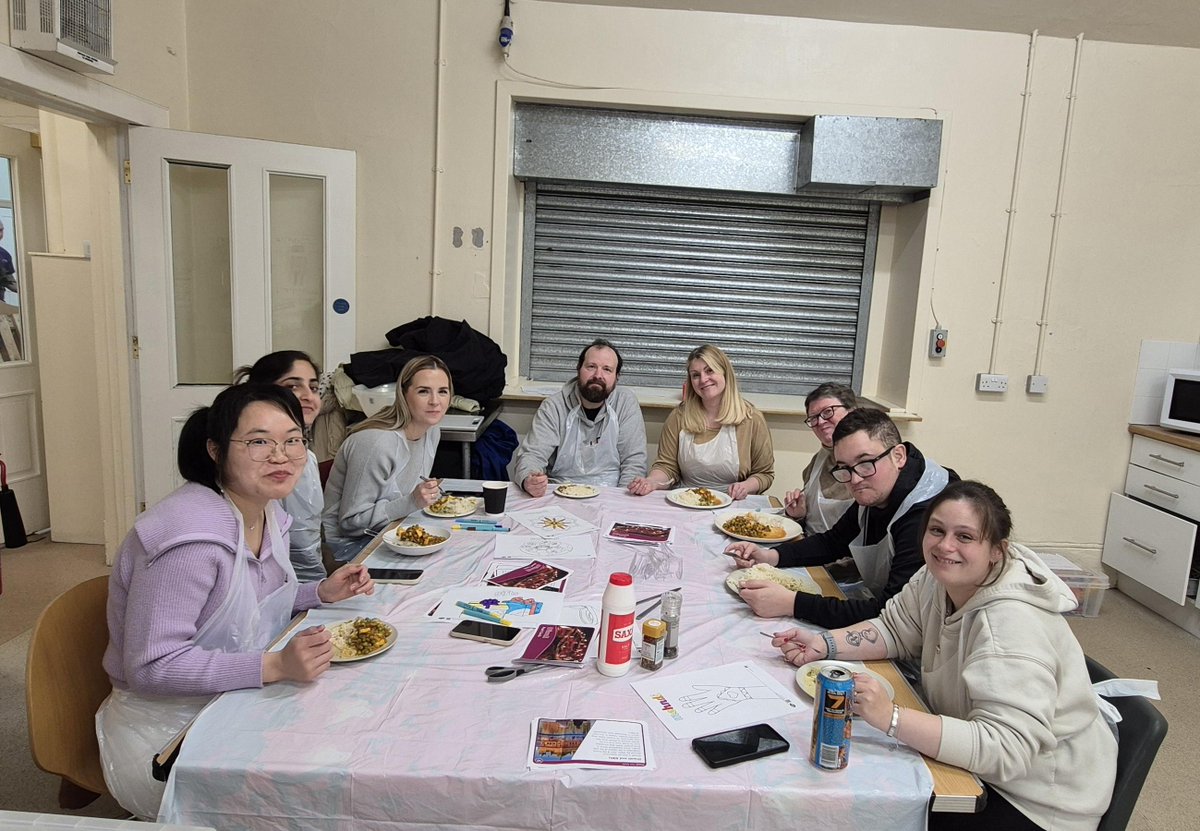 NLCAdultLearn's tweet photo. The Culture Swap Cookery group share cultural experiences & food from around the world within the Chapelside Centre.
It is hugely successful in integrating the learners together and learning more about each others cultures.
#BecauseOfCLD #AdultLearningMatters @nlcpeople https://t.co/Urt70cDrxH