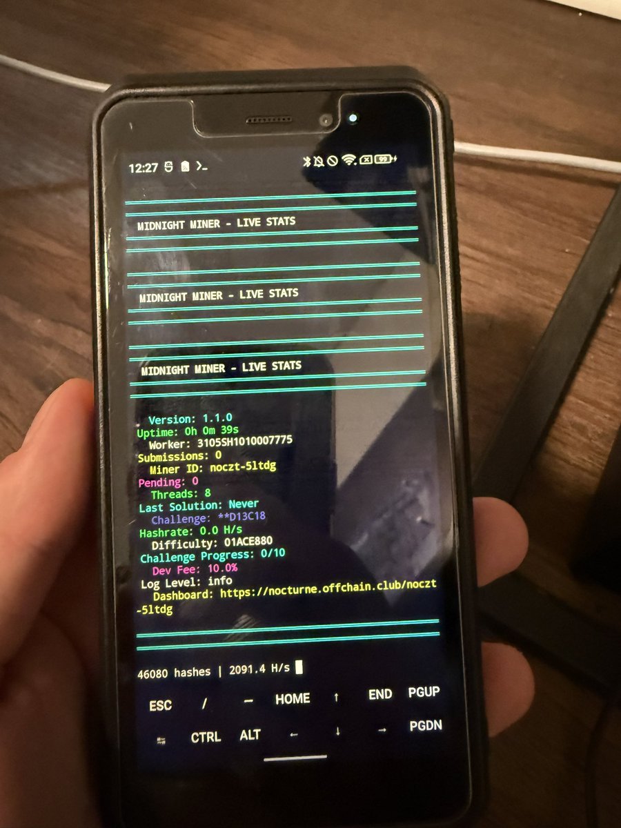 tacticalinvest_'s tweet image. Cellphone mining $NIGHT is officially possible. 

If you got an old phone laying around, might as well put it to good use. Tutorial coming 🔜