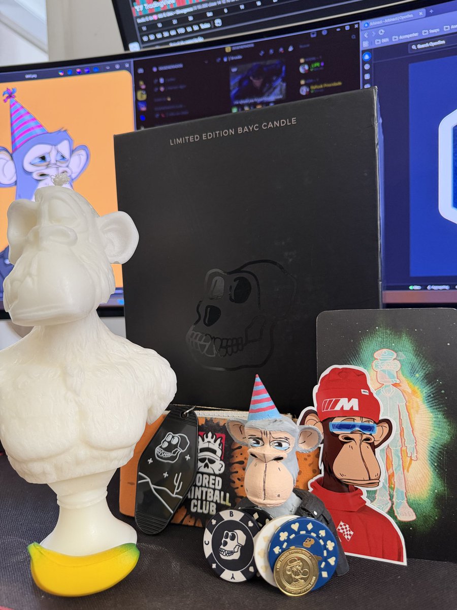 Just got back from ApeFest in Vegas 🐒🔥
Brought home some insane goodies… but guess what?
I got stopped by airport security at FIVE different airports because of this skull-shaped ape candle 😂
Apparently, boreds still turn heads even outside the blockchain 💀✈️
#BAYC #ApeFest