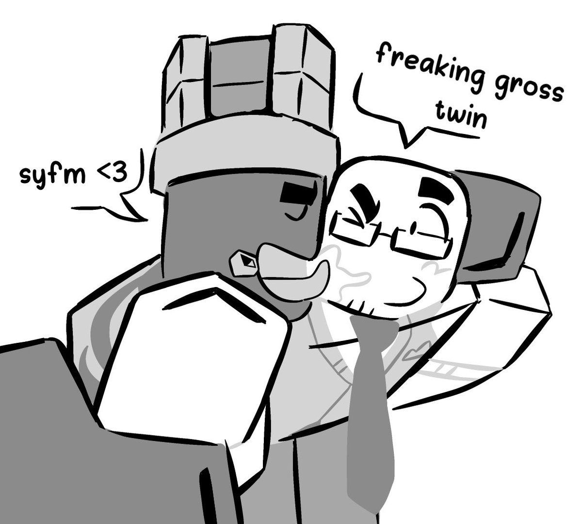 Wsp_Benjiyo's tweet image. hadn&apos;t draw these two for so long omfg #1xdoe