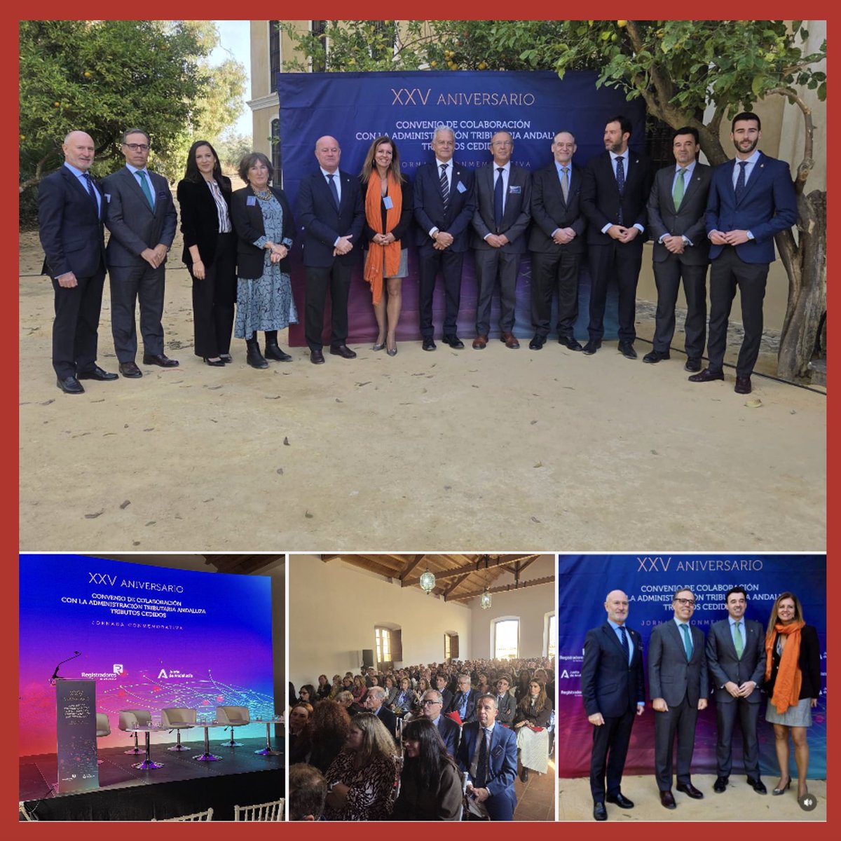 Memorable el acto conmemorativo que, organizado por los Decanatos Territoriales de los Registradores de Andalucía, hemos celebrado hoy en Antequera <a href="/AytoAntequera/">Ayuntamiento de Antequera</a>, en conmemoración de los 25 años de colaboración entre los registradores de Andalucía y la Junta de Andalucía