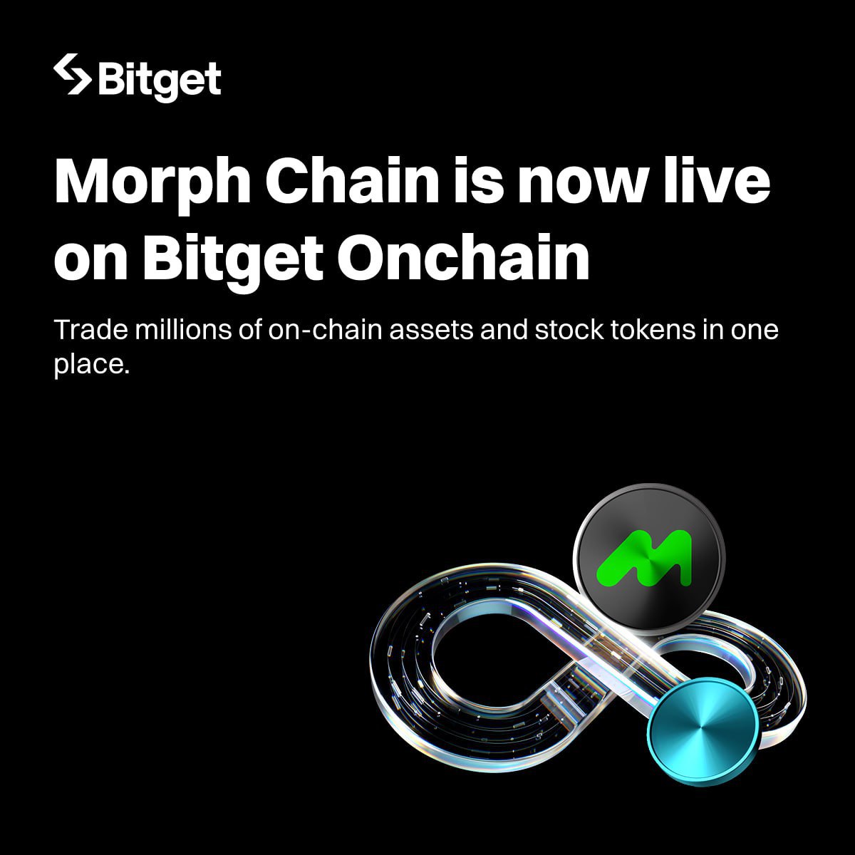 BitgetIndia's tweet image. Bitget x Morph Chain Integration

Bitget is the first exchange to integrate with Morph Chain 🔗

#BitgetOnchain now supports Morph, Ethereum, Solana, BSC, and Base, plus 100+ U.S. stocks with zero gas trading! ⚡

✔️ More details: bitget.site/blog/articles/…

#Bitget #Morph
