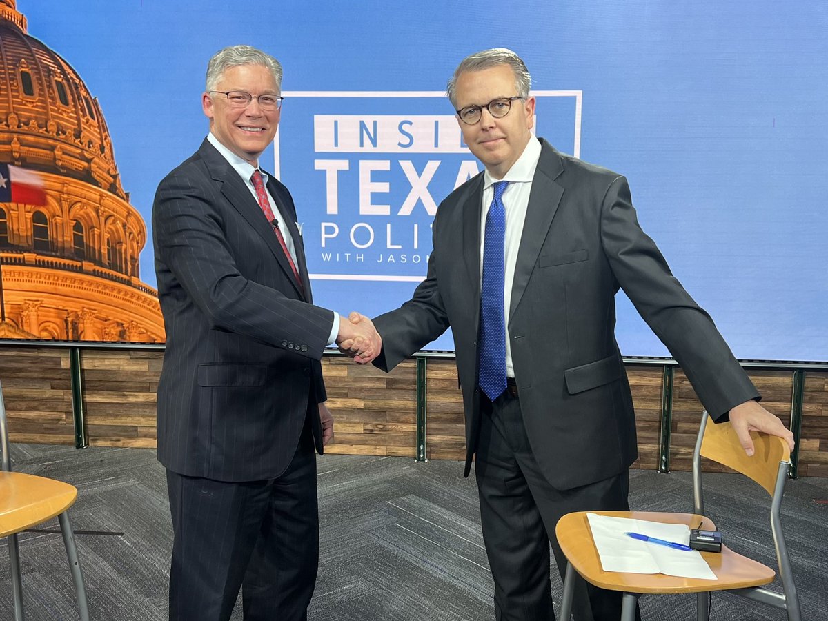 Great seeing Jason Whitely at his awesome WFAA studios for “Inside Texas Politics.” We discussed my campaign for Texas Attorney General. Great stuff this morning in Dallas. Onward!!