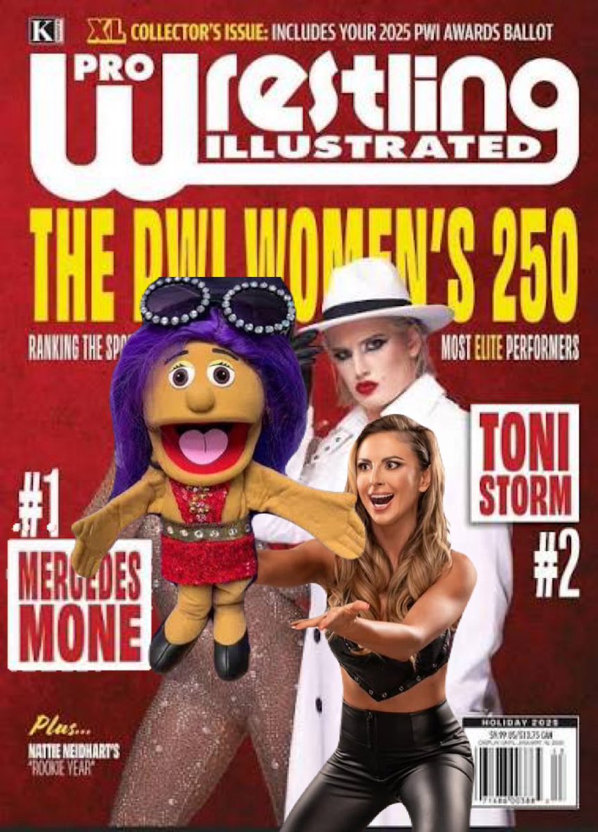 If you ask me. Puppet Mercedes Moné was absolutely robbed in this years #Womens250

This probably explains why I haven’t been asked to join the PWI rankings committee as of yet. 

#PWI