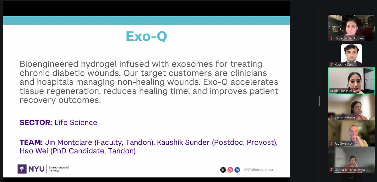 jkmontclare's tweet image. Congrats to @montclarelabs Kaushik Sunder &amp;amp; Hao-Wei Shih for being selected to the @nyuentrepreneur Tech Venture Teamup! #lablife